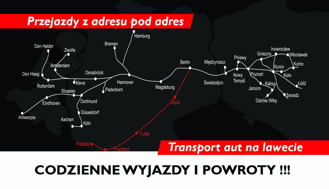 mapa przejazdów